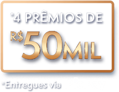 prmios de R$500 todo dia