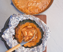 Receita de Camarão na Moranga Cabotiá