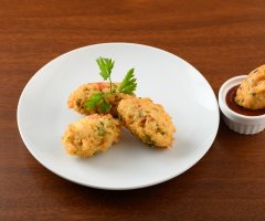 Receita de bolinho de arroz com sardinha crocante