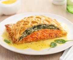 Receita de Salmão Wellington: crosta crocante e suculenta