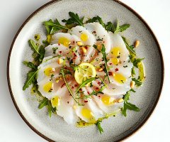 Carpaccio de Tilápia: entrada leve e muito saborosa