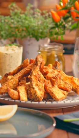 Costelinha de Tilápia com Molho Tártaro