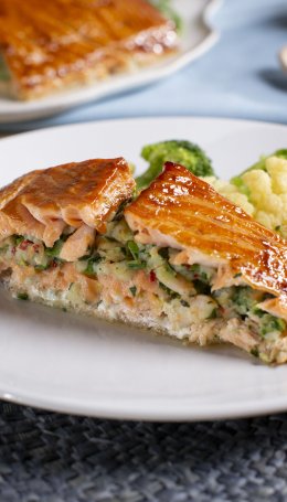 Lombo de Salmão Recheado