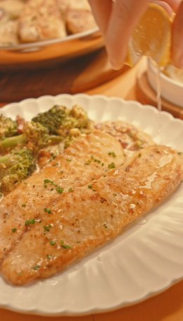 Tilápia ao Creme de Brócolis