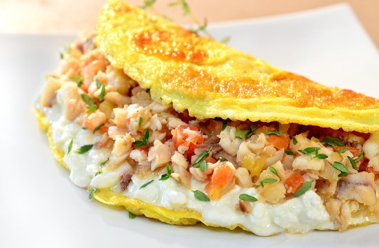 Omelete Cremoso de Tilápia