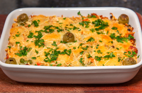 Arroz de forno com camar&atilde;o: delicioso e f&aacute;cil de fazer