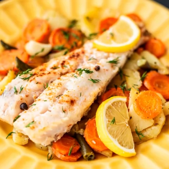 Receita de filé de merluza com legumes: simples e nutritiva