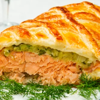 Receita de salmão com massa folhada: crocante e saboroso